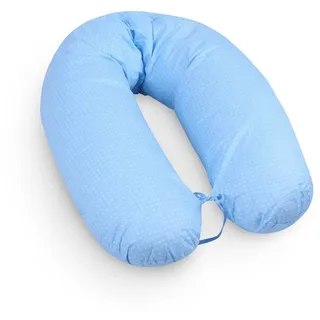 Bestlivings Stillkissen XXL Baumwolle 190cm, 1-tlg., 1500 g Füllgewicht (Polyester), abnehmbarer Bezug blau