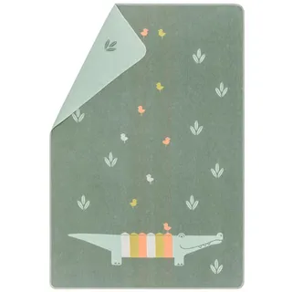 David Fussenegger Kinderdecke Juwel 'Kroko' 100 x 140 cm Efeu - Grün