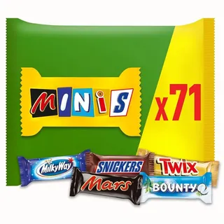 Mars Schokoriegel Mixed Minis, 1425g, verschiedene Sorten, 71 Riegel