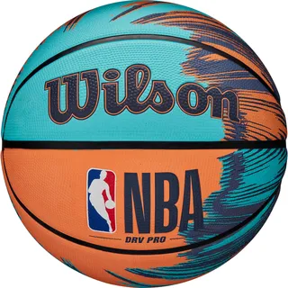 Wilson Basketball NBA Drv Pro Streak, Outdoor, 7, Blau / Orange