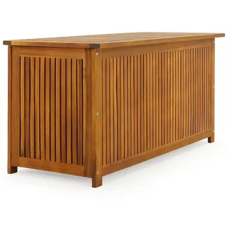 CASARIA Gartenbox Akazienholz 115x50x59cm mit Innenplane Wetterfest 205L