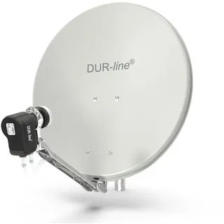 DUR-line Select 2 Teilnehmer Set - Qualitäts-Alu-Satelliten-Komplettanlage - Sel...