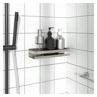 vidaXL Duschablage 30x10x6 cm Gebürsteter Edelstahl 304