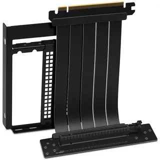 Deepcool Vertical GPU Bracket, PCIe 4.0 Riser Card, inkl. PCI-Slot Blende, gewinkelt, PCIe 4.0, 140mm (R-Vertical-GPU-Bracket-G-1)