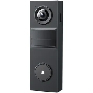 Tapo D205 Akku-Videotürklingel | WLAN Türklingel mit Kamera | 2K, 160° Weitwinkel, Zwei-Wege-Audio | Integrierter Akku | Lokale Speicherung auf microSD & H500 HomeBase | Kompatibel Solarpanel