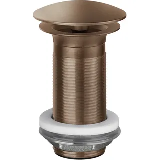 GESSI Ablaufventil 1 1/4 mit offenem Ablauf für Becken ohne Überlauf, Schaftlänge 100mm, 1391, 01391708, Farbe: Kupfer gebürstet