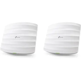 TP-Link EAP245 AC1750 WLAN Access Point (Dualband 1750 Mbit/s mit MU-MIMO, Omada SDN, zentrales Management, professionelles Mesh WLAN) weiß & EAP225 AC1350 WLAN Access Point weiß