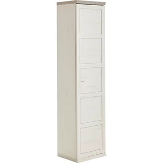 Hom ́in CAMRON Aktenschrank 50,6 x 43 x 209,2 cm grau, weiß