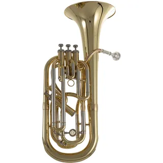 Roy Benson Bb-Bariton BH-302 (Hochpräzise 12,8-13,5 mm Bohrung, Ø 21 cm Messing Schallbecher, 4 ventilig, 3 Top, 1 Side Action, in einem leichtgewichtigen, transportfreundlichen Formetui)