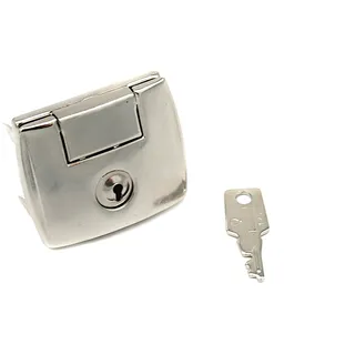 Leuchtklang Akkordeon Koffer Schloss Schlüssel Scharnier Ersatzteile Kofferschloss (Nr.6: 1x Kralle mit Schlüssel)