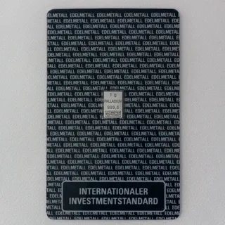 Palladiumbarren 1g Investmentblister