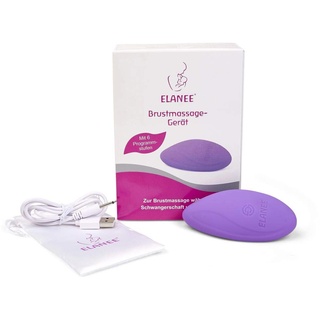 ELANEE Brustmassage-Gerät für Schwangerschaft und Stillzeit, sanfte Massage der Brust, Lockerung des Brustgewebes, Anregung Milchfluss (223-00), 1 Stück (1er Pack)