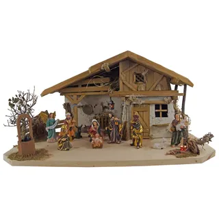 krippenursel Wunderschöne Weihnachtskrippe Olbernhau inkl. 11-tlg. Figurensatz K 604