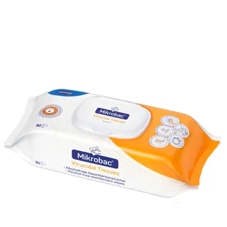 Bode Chemie Mikrobac Virucidal Tissues Flow-Pack Desinfektionstücher 80 Tücher