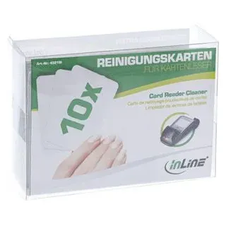 InLine InLine® Reinigungskarten für Kartenleser, 10er Pack