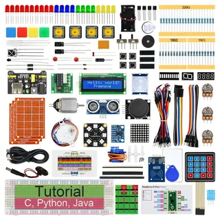 Freenove Ultimate Starter Kit for Raspberry Pi Pico 1 2 W (Not Included), 767-Page Detailed Tutorial, 220 Items, 119 Projects, Python C Java Code