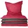 Renforcé rot/anthrazit 155 x 220 cm + 80 x 80 cm