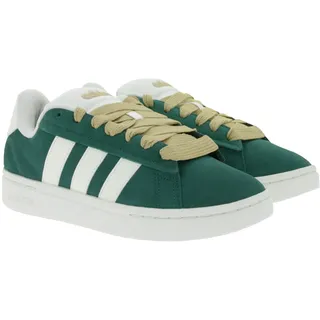 adidas Grand Court Alpha Damen Sneaker mit Cloudfoam-Technologie Freizeit-Schuhe Schnür-Schuhe IH3850 Grün/Weiß - 42