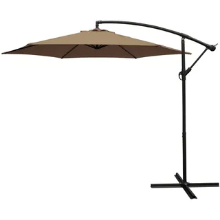 DEGAMO Ampelschirm Ø 300 cm Taupe