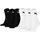 Short Crew Tennissocken 6er Weiß/Schwarz 47-49