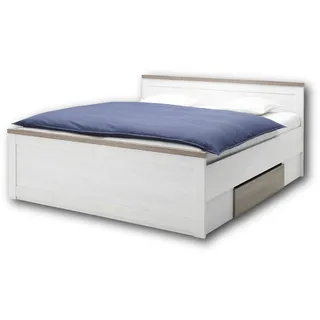 Stella Trading QUARTIER LUCA 180x200cm weiß/trüffel