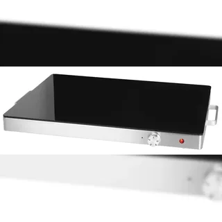 Warmhalteplatte HWT1400, gehärtetem Glas / Aluminium / Edelstahl, 400W, 59.6 x 43 x 6.5 cm