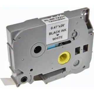 Brother P-touch Beschriftungsband Kompatibel Brother TZe-231 5BRT231-WT Haftend Schwarz auf Weiß 12 mm x 8 m