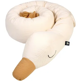 Julius Zöllner Bettschlange Musselin 180 cm, - Gans