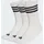 3-Streifen Cushioned Sportswear Crew Socken Weiß/Schwarz 46-48