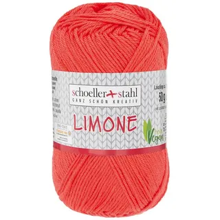 Schoeller + Stahl Limone Häkelwolle, 125 m, mercerisiertes und gasiertes hochwertiges Garn orange