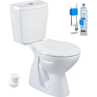 Belvit Stand-WC mit WC-Sitz Weiß