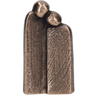 Butzon & Bercker Figur aus Bronze - Skulptur Liebespaar von Anke Cöhnen | Edle Bronzeplastik 6,8 cm hoch - Inklusive Expertise & Lieferung in Geschenkverpackung - 3,7 cm breit und 1,6 cm tief
