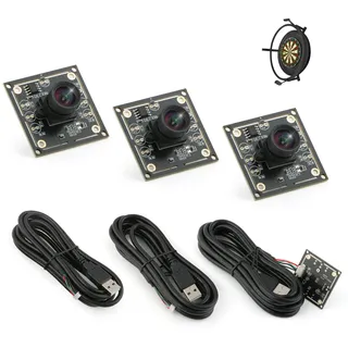 YHX-OU ov9732 Kameramodul 100 Grad für autodarts Dart Kamerasystem 3 Satz 1280x720 30fps Gesichtserkennung Bilderfassung 3M Kabel USB2.0 Ausgang Phone