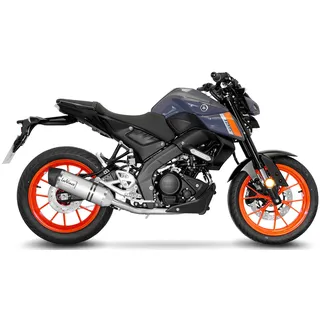 LeoVince Komplettanlage Edelstahl SBK Lv One Evo Yamaha Mt-125 / XSR 125 / YZF-R125 mit Katalysator