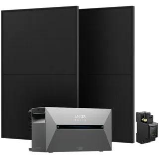 Anker SOLIX Solarbank 2 E1600 Pro + 2 x 450W Bifaziale Solarmodule + Smarter Zähler