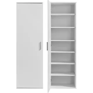 Procontour Mehrzweckschrank PROCONTOUR "Haushaltsschrank Clara", weiß, B:50cm H:167cm T:52cm, Schränke, Mehrzweckschrank