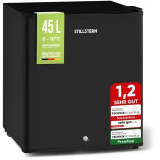STILLSTERN E 45L Mini-Kühlschrank 45 l 51 cm hoch Schwarz