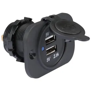 VELLEMAN Unterputz Usb Autoladegerat 12 24 V Dc Eingang, 2 X 5 V Ausgang
