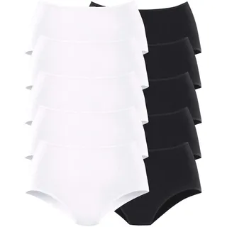 Goin Damen Slips Taillenslips von | 10 Stück (44/46, 5 x schwarz | weiß) - 44-46