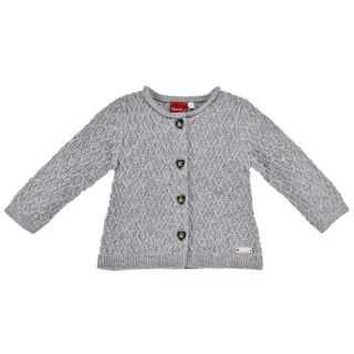 BONDI Strickjacke Mädchen Trachten Strickjacke 'Alpenglück' 86852 grau 98