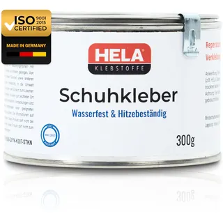 HELA® Schuhkleber & Textilkleber extra stark – wasserfest & elastisch – für Schuhsohlen, Stoff, Leder, Gummi & Kunstleder – repariert Schuhe dauerhaft – Kleber für Textilien & Sohlen – Made in Germany