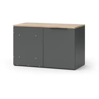 Vicco Eckkommode Wido, 80 x 50 cm Eck Kommode mit Tür
