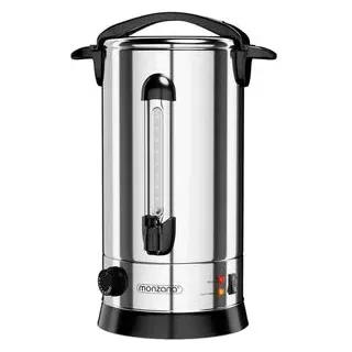 monzana Einkochautomat 101225, 1650 Watt, silber, Glühweinkocher, mit Zapfhahn, Edelstahl, 20 Liter
