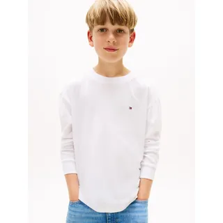 Tommy Hilfiger Langarmshirt ESSENTIAL T-SHIRT LS für Kinder bis 16 Jahre, Markenlogo weiß 74 (9M)