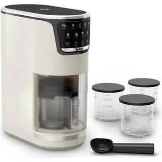Tefal Dolci IG604AE0, Traditionelle Eismaschine, 1 Becken, Weiß, Rise, Touchsteuerung, 173 mm - Weiß