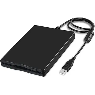 Daskoo 3.5'' Externes Diskettenlaufwerk USB Diskettenlaufwerk (1,44MB FDD, Floppy Disketten-Laufwerk) schwarz