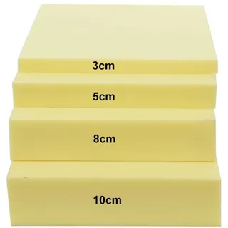 YURO Ersatz-Schaumstoffpolster für Bank, extra lang, 60/150/180/200 cm, Schaumstoffpolsterung, Polsterschaumplatte, hochdichte Schaumstoff-Bodenmatratze, Sitzpolster, 60 x 40 cm