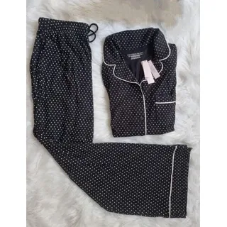 Victoria ́s Secret * Pyjama aus Modal * Lang * Loungeset * Schlafanzug - XS - schwarz