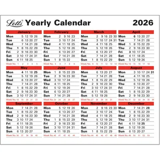 Letts of London Jahreskalender 2026 26-TYC