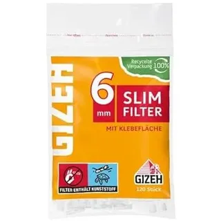 Gizeh Slim Filter 6mm mit Klebefläche 50x 120 (6000)